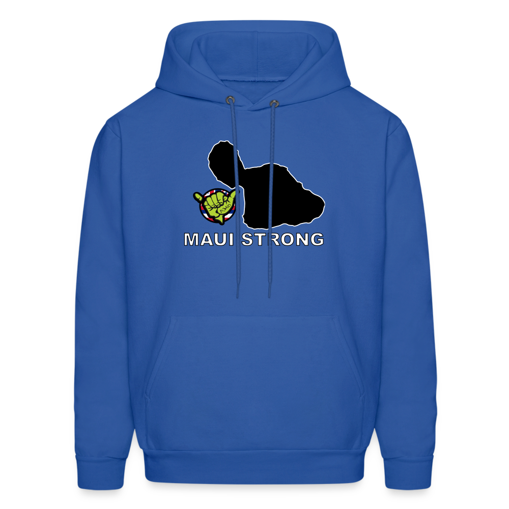 Maui Strong by Pono Hawaiian Grill Men's Hoodie - royal blue