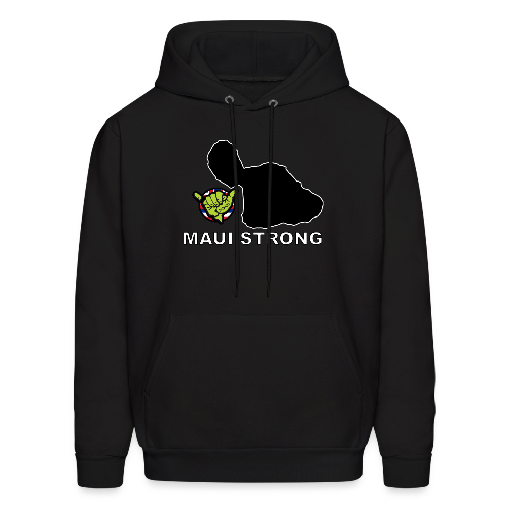 Maui Strong by Pono Hawaiian Grill Men's Hoodie - black