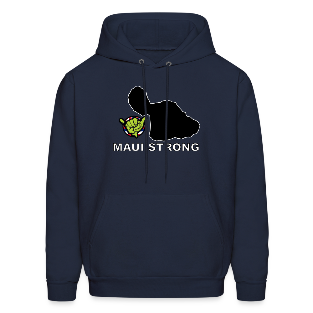 Maui Strong by Pono Hawaiian Grill Men's Hoodie - navy