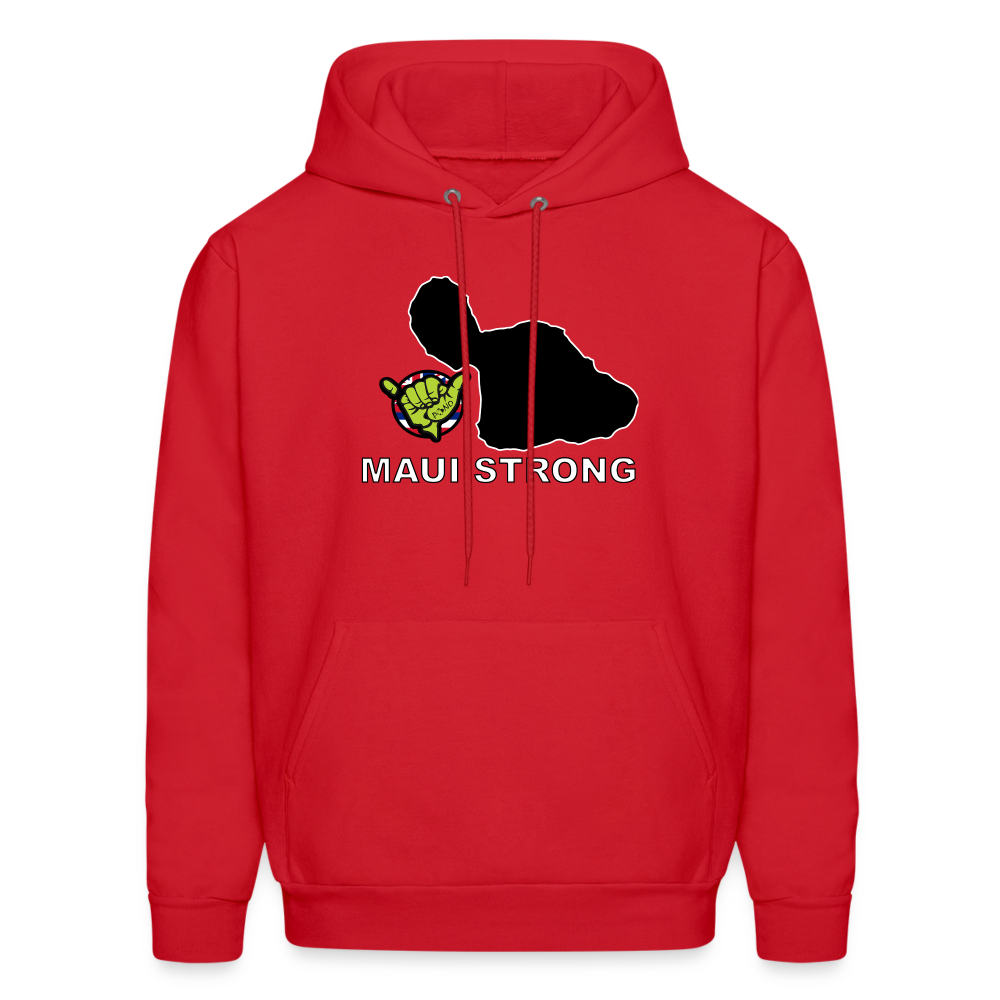 Maui Strong by Pono Hawaiian Grill Men's Hoodie - red