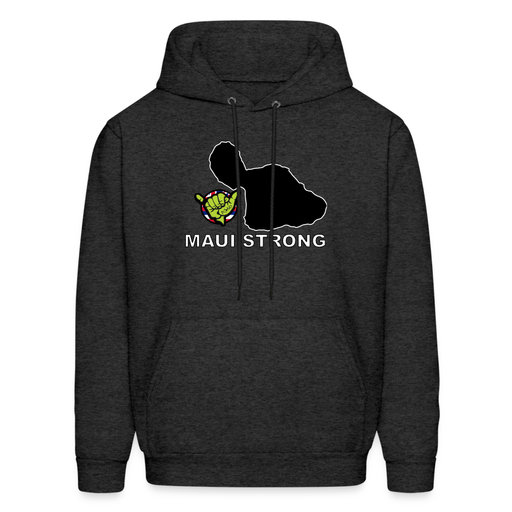 Maui Strong by Pono Hawaiian Grill Men's Hoodie - charcoal grey
