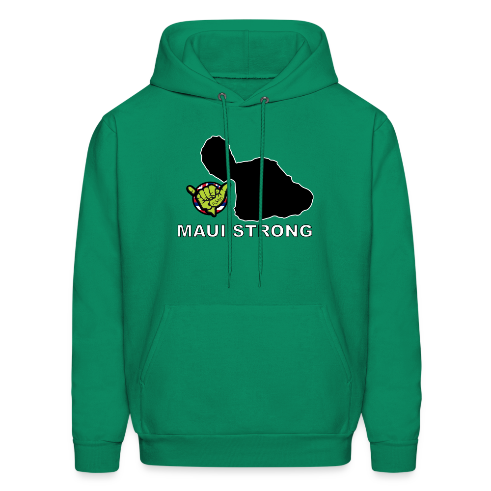Maui Strong by Pono Hawaiian Grill Men's Hoodie - kelly green