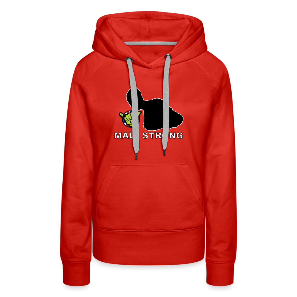 Maui Strong by Pono Hawaiian Grill Women’s Hoodie - red