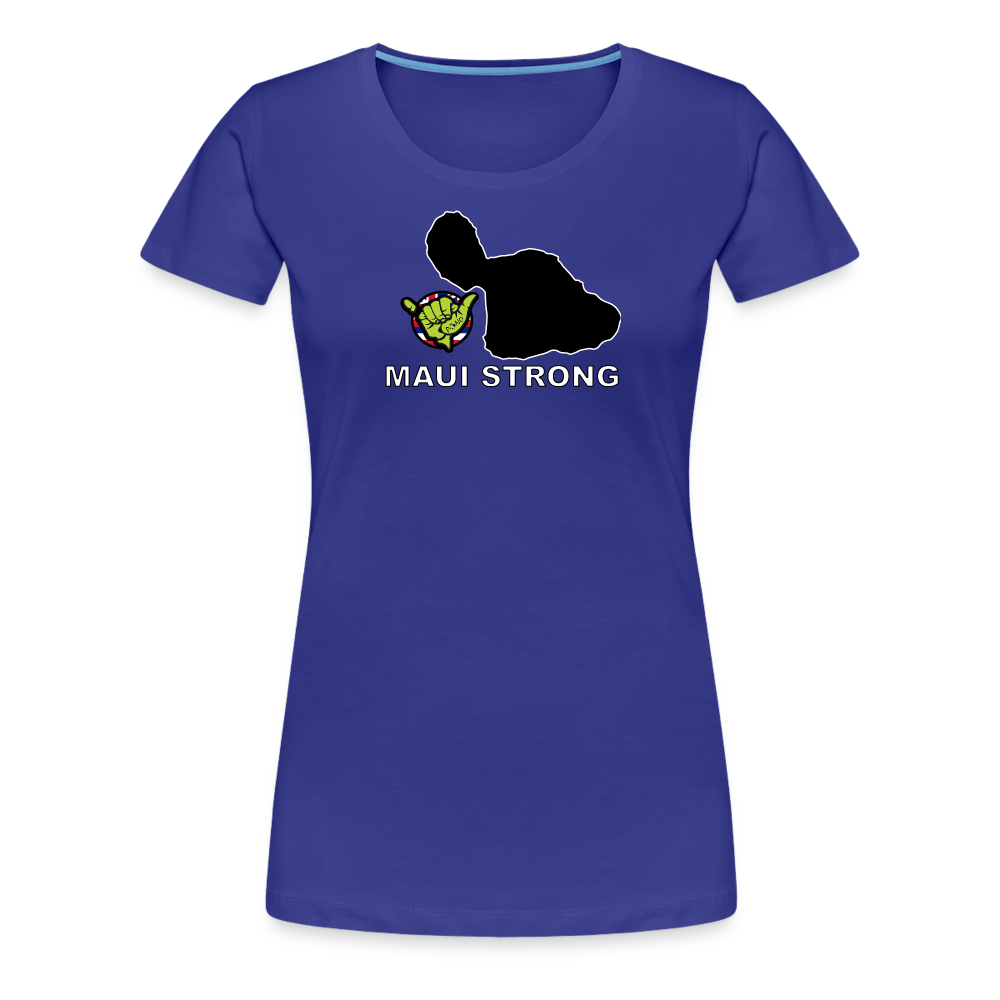 Maui Strong by Pono Hawaiian Grill Women’s T-Shirt - royal blue