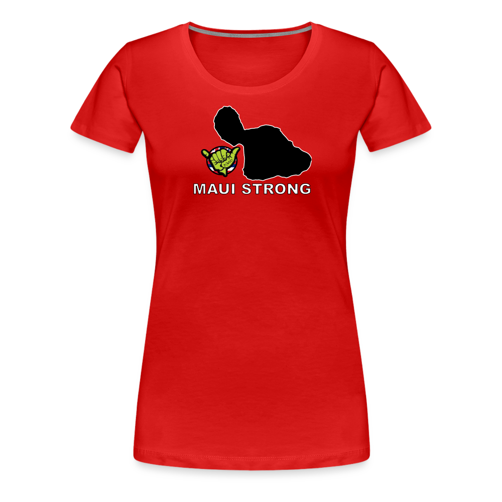 Maui Strong by Pono Hawaiian Grill Women’s T-Shirt - red