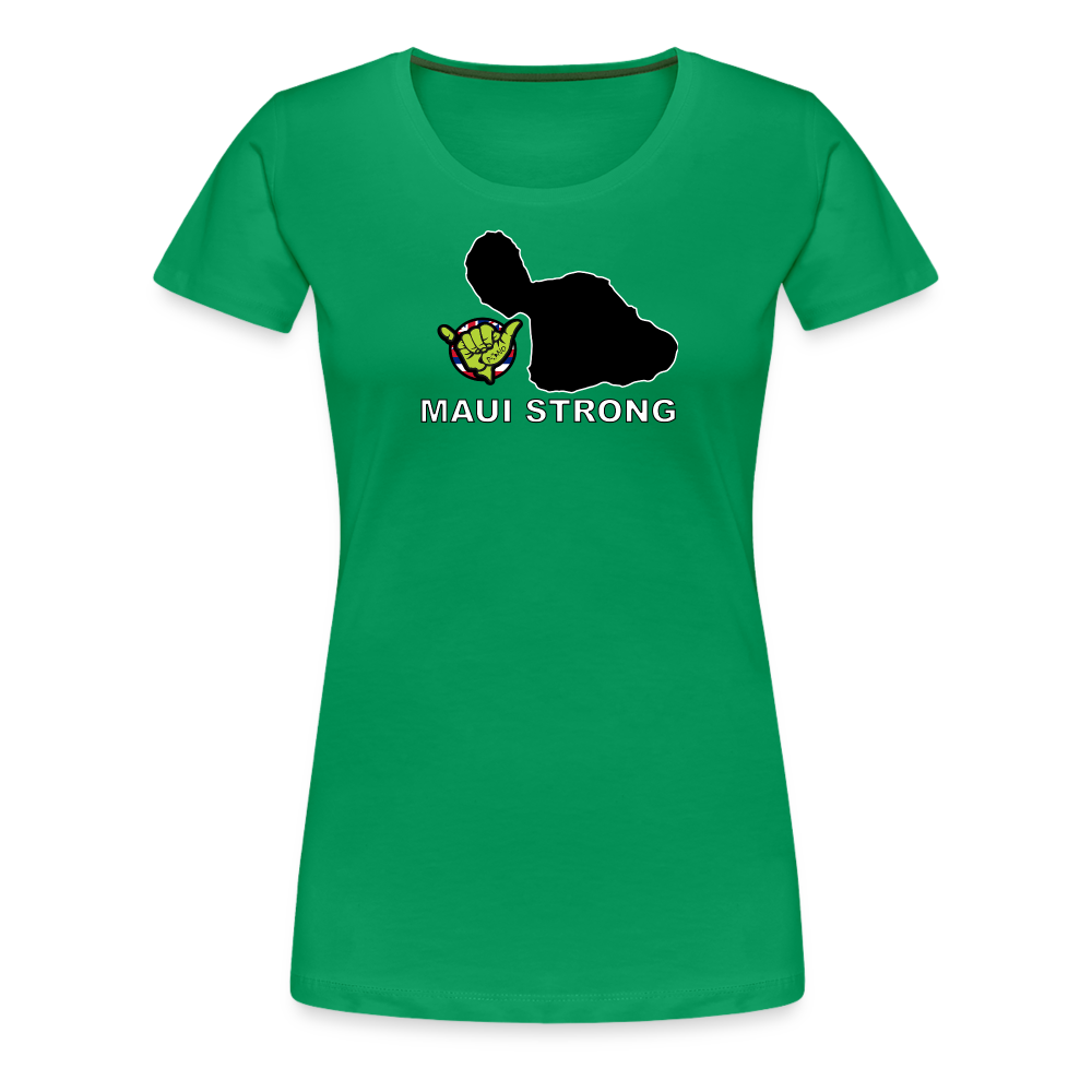 Maui Strong by Pono Hawaiian Grill Women’s T-Shirt - kelly green