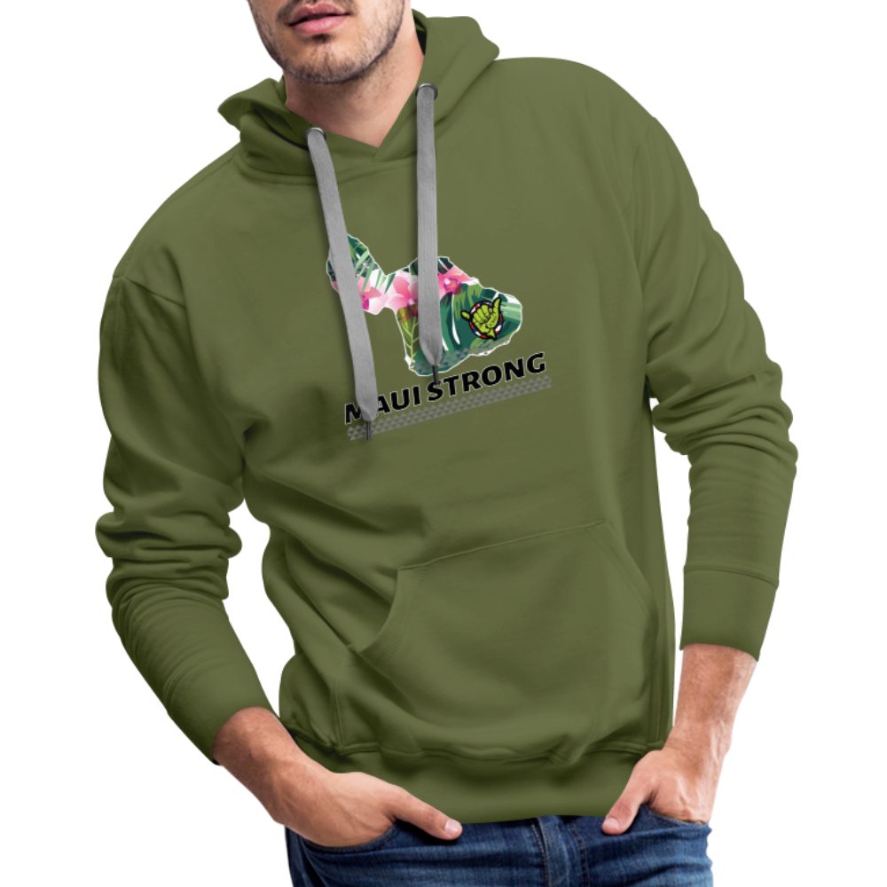 Maui Nui Strong Hoodie - olive green