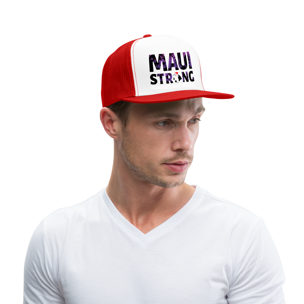 Maui Strong Hat - white/red