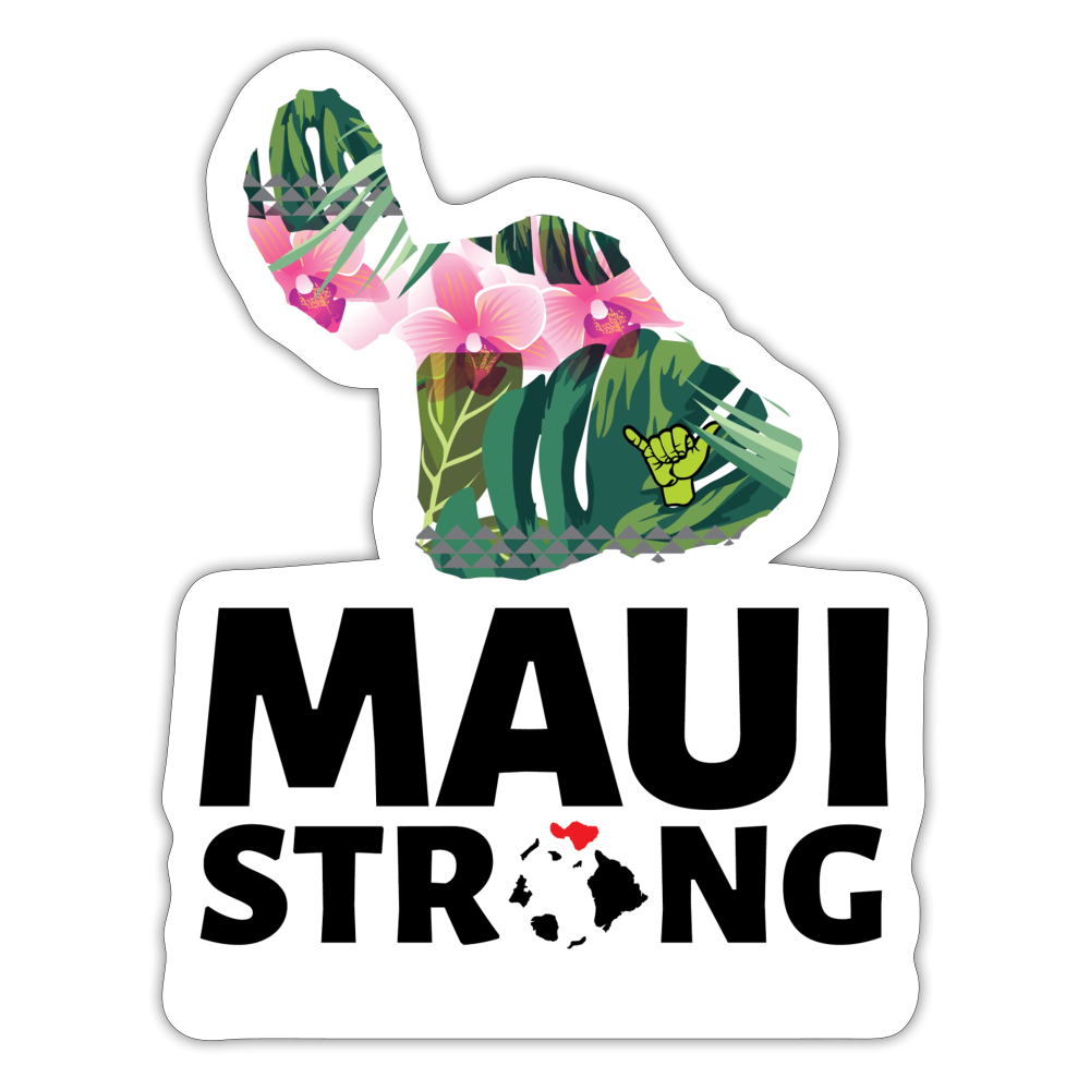 BT Maui Strong Sticker - white matte