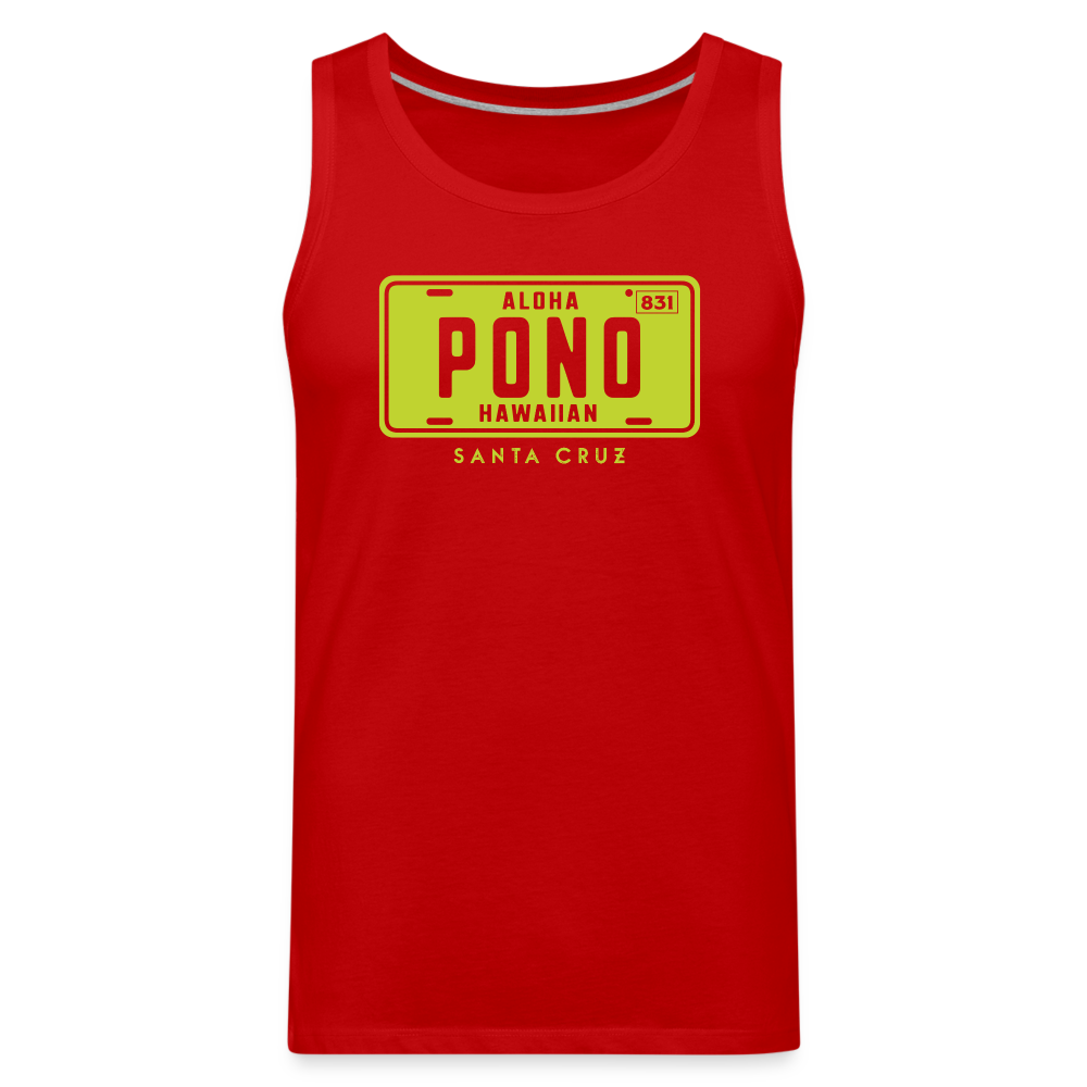 Mens Pono SC Tank - red