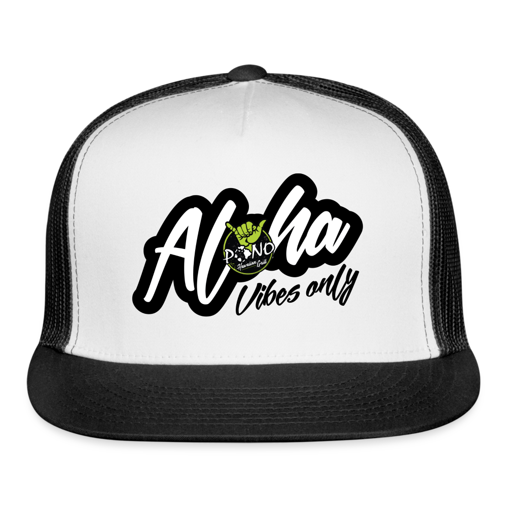 Aloha Vibes Only Hat - white/black