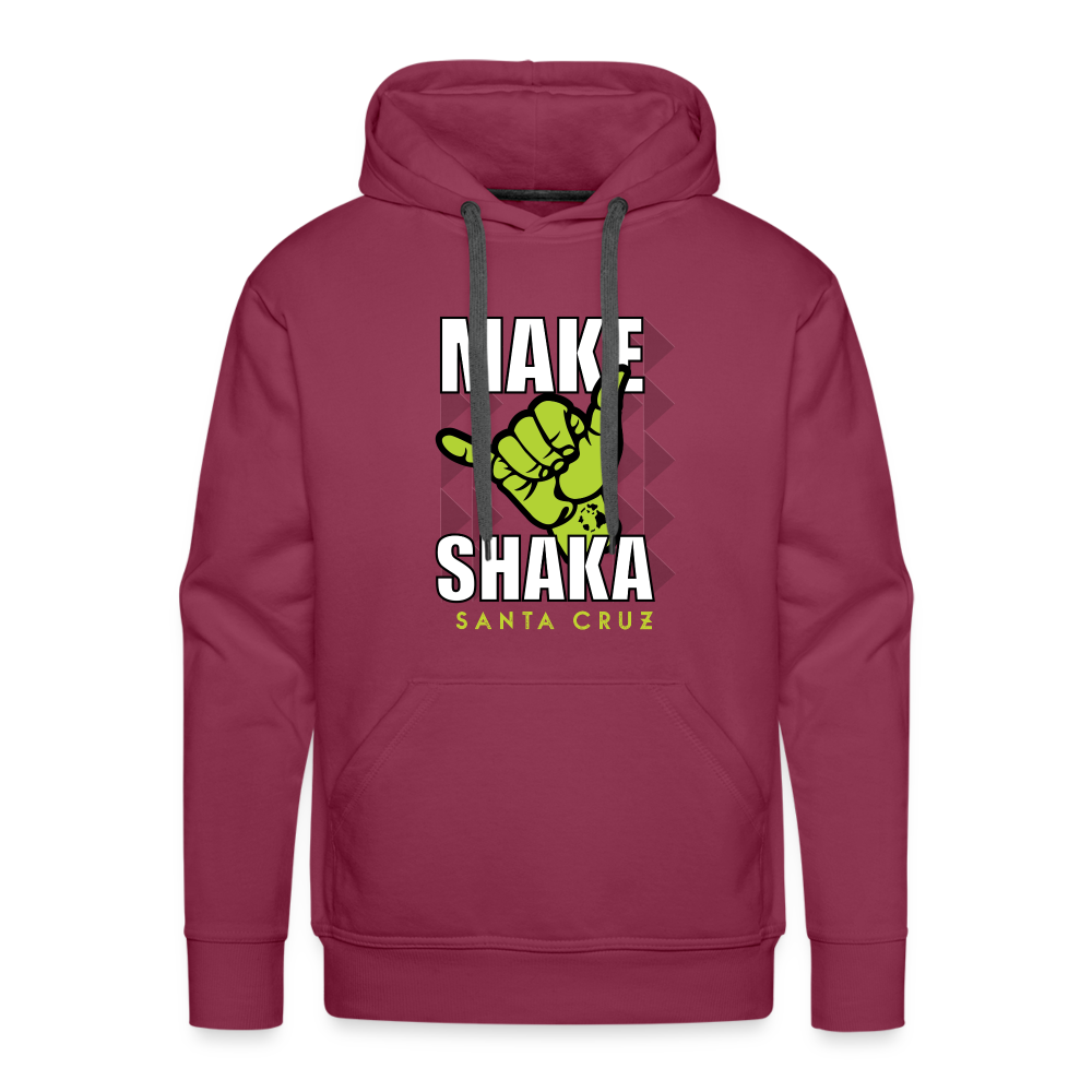 Make Shaka Men's Hoodie SC - burgundy