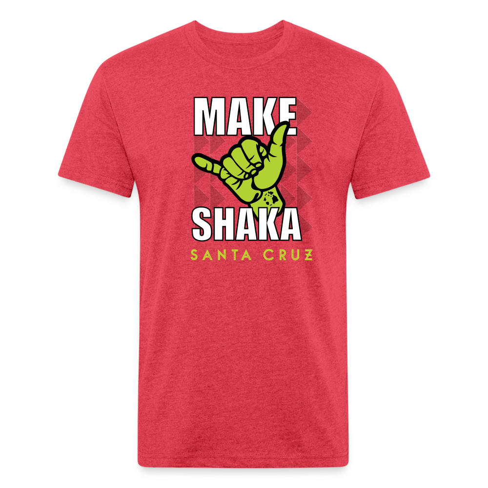 Make Shaka Men's Tee - heather red