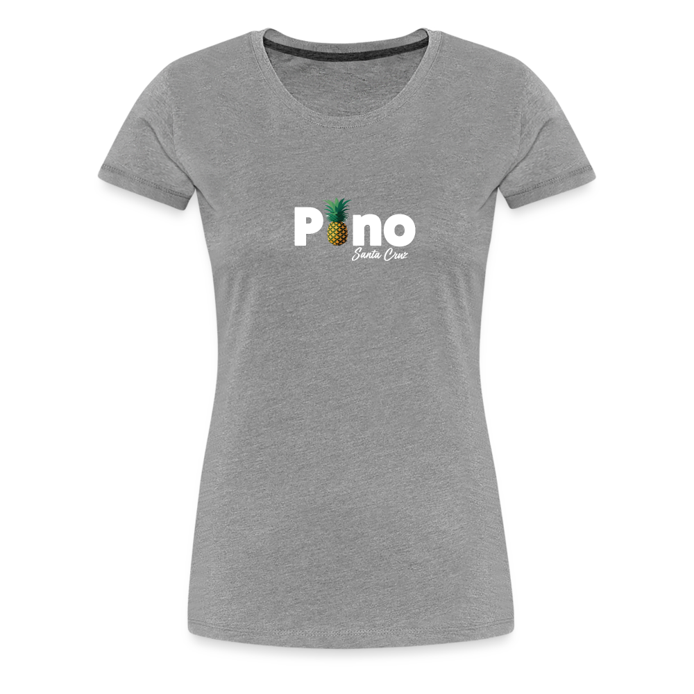 Pono Pineapple - Women’s Premium T-Shirt - heather gray