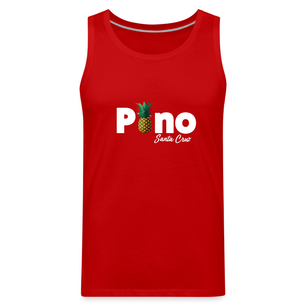 Pono Pineapple Tank Top - red