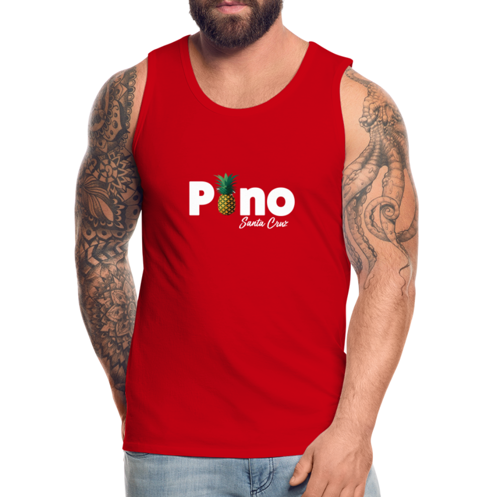 Pono Pineapple Tank Top - red