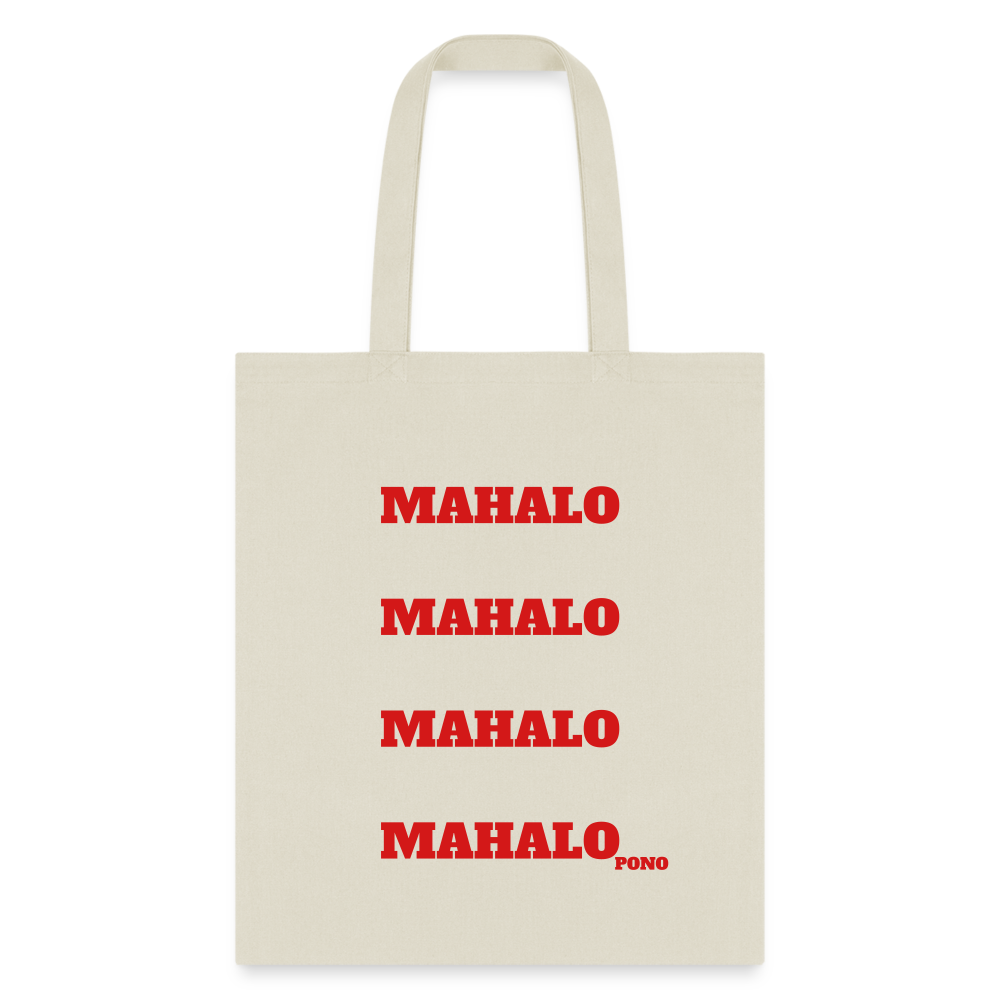 Mahalo Tote Bag - natural