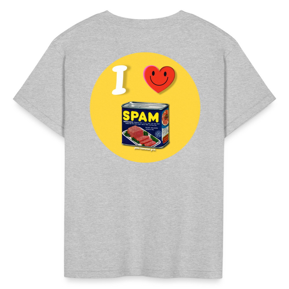 Kids' I ❤️ SPAM T-Shirt - heather gray