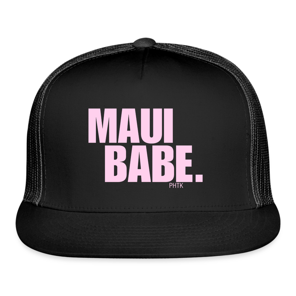 Maui Babe Trucker Cap - black/black