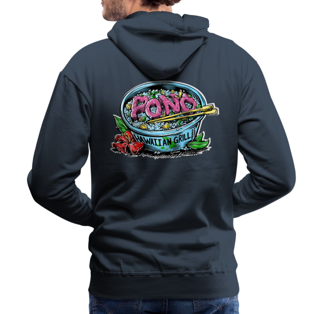 Da Poke Bowl Hoodie - by Shaun Logan - navy
