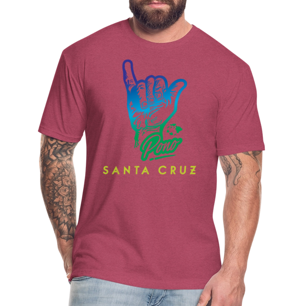 BT's Own - Pono Shaka SC Tee - heather burgundy