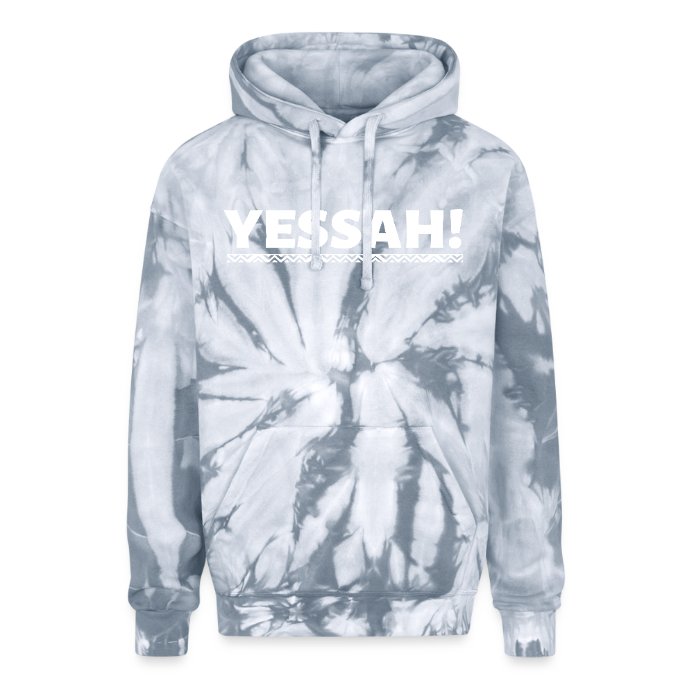 YESSAH TIED EYE HOODIE - spider silver