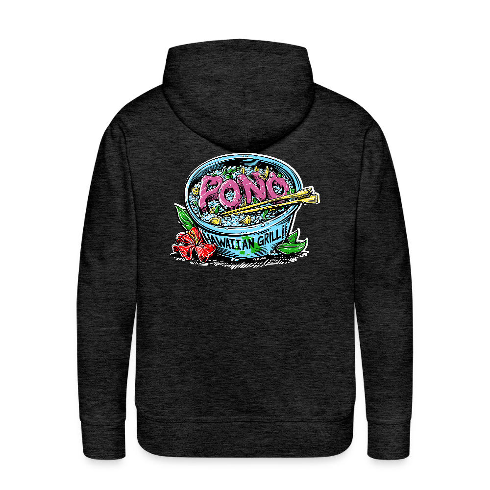 Da Poke Bowl Hoodie - by Shaun Logan - charcoal grey