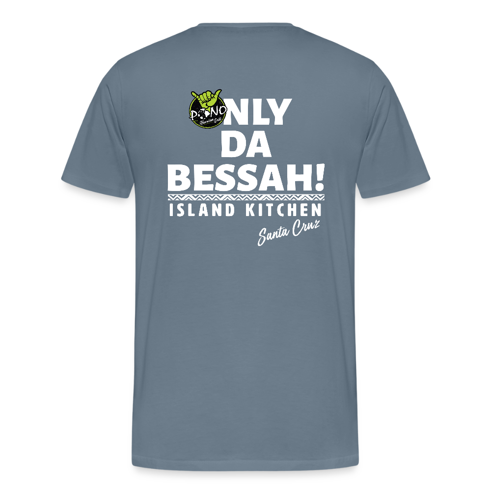 YESSAH TEE - steel blue