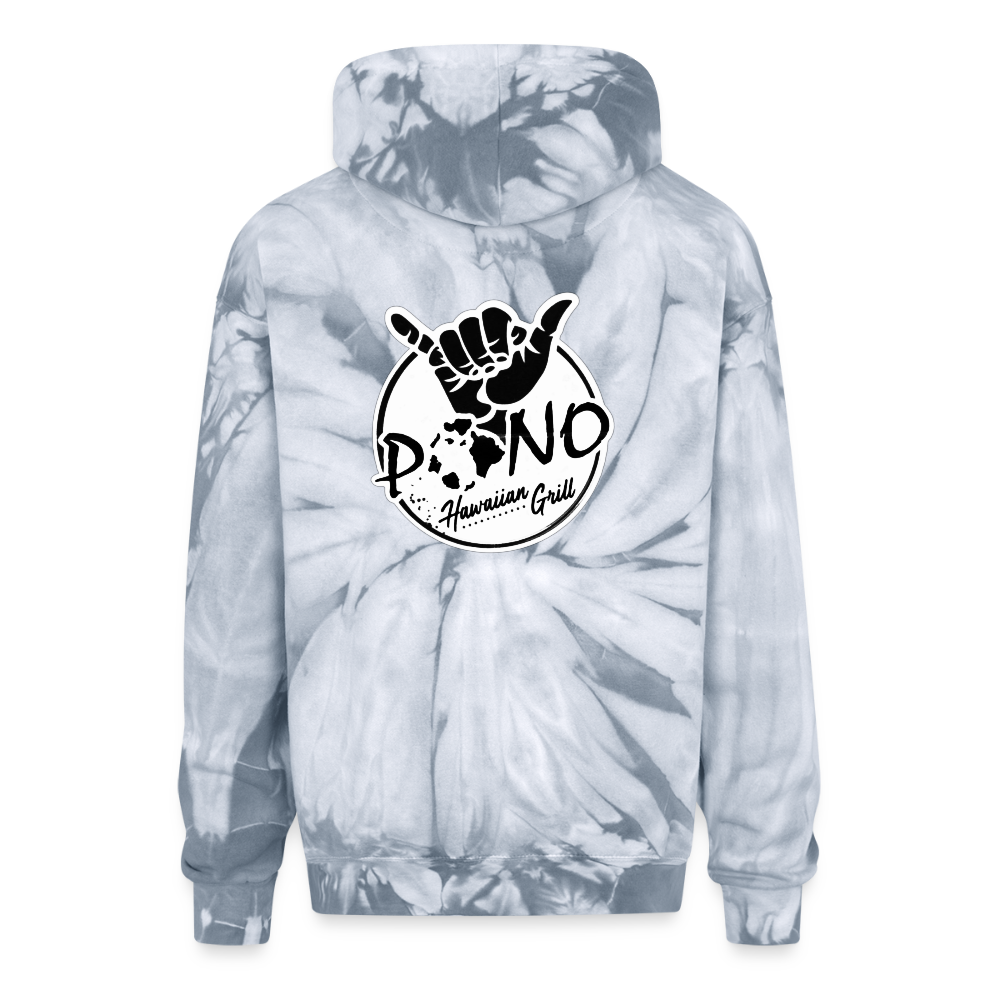 YESSAH TIED EYE HOODIE - spider silver