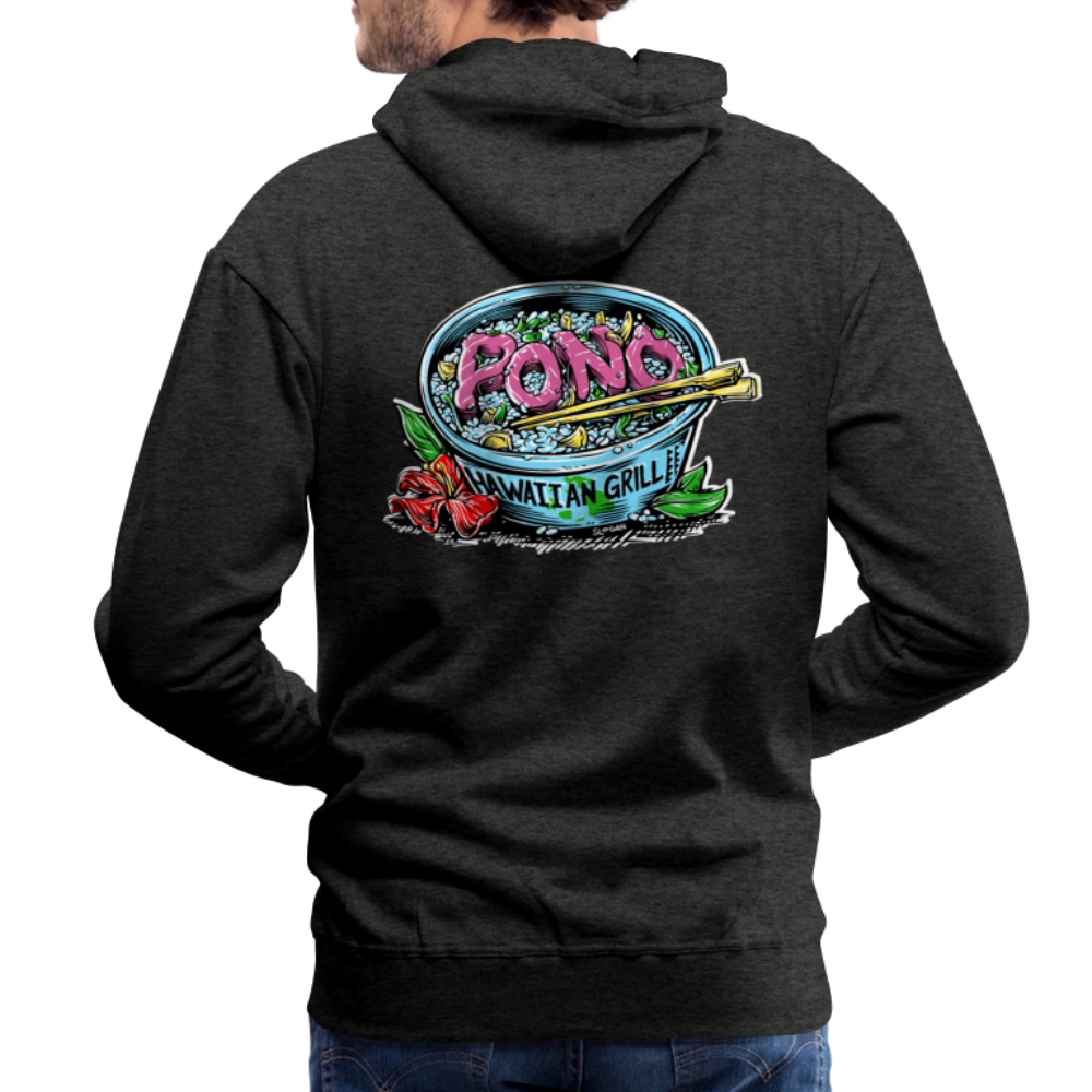 Da Poke Bowl Hoodie - by Shaun Logan - charcoal grey