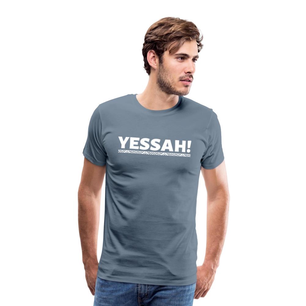 YESSAH TEE - steel blue