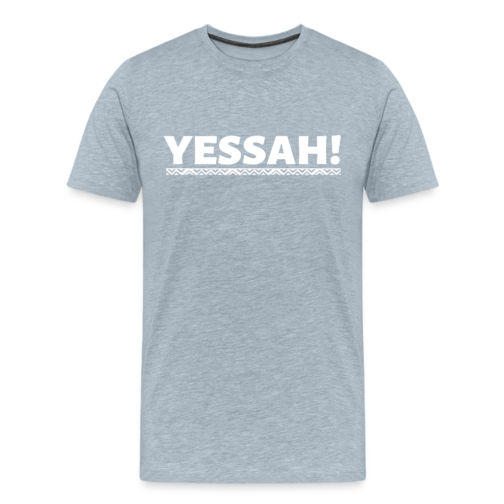 YESSAH TEE - heather ice blue