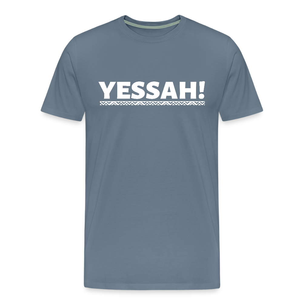 YESSAH TEE - steel blue