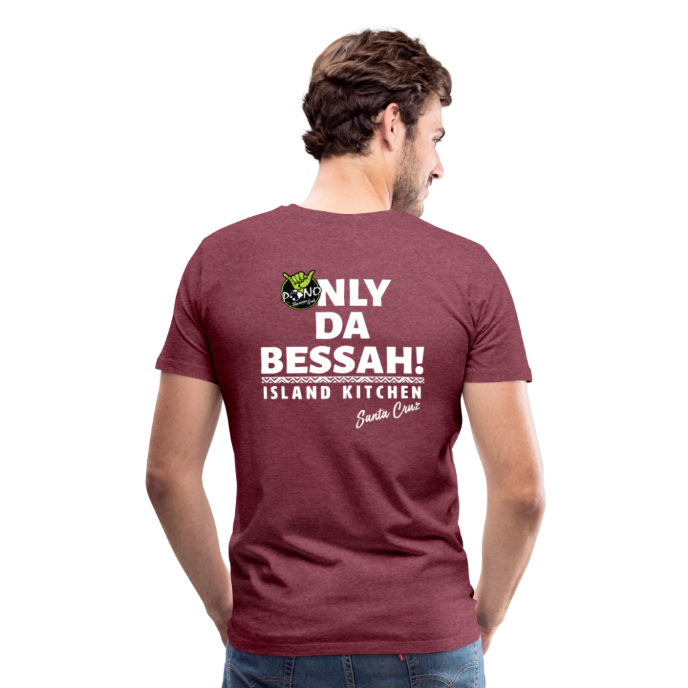YESSAH TEE - heather burgundy