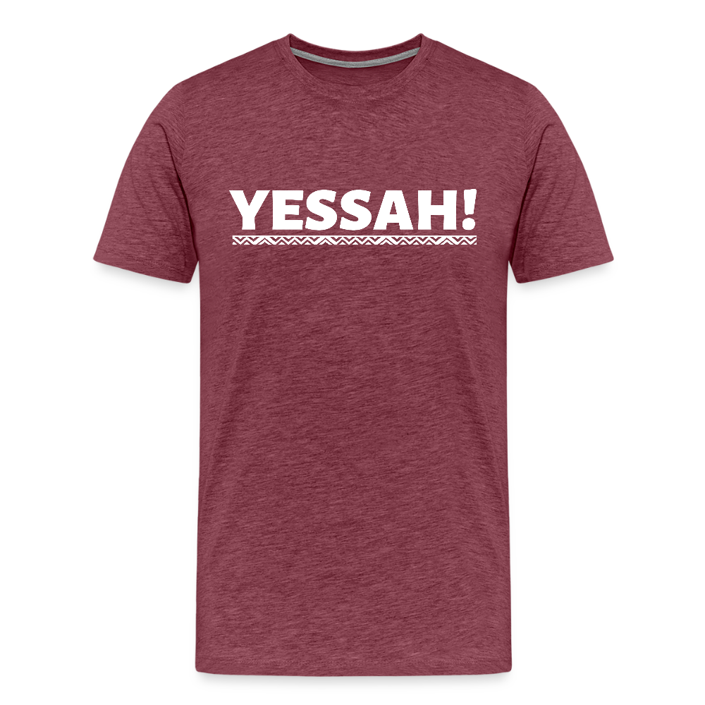 YESSAH TEE - heather burgundy