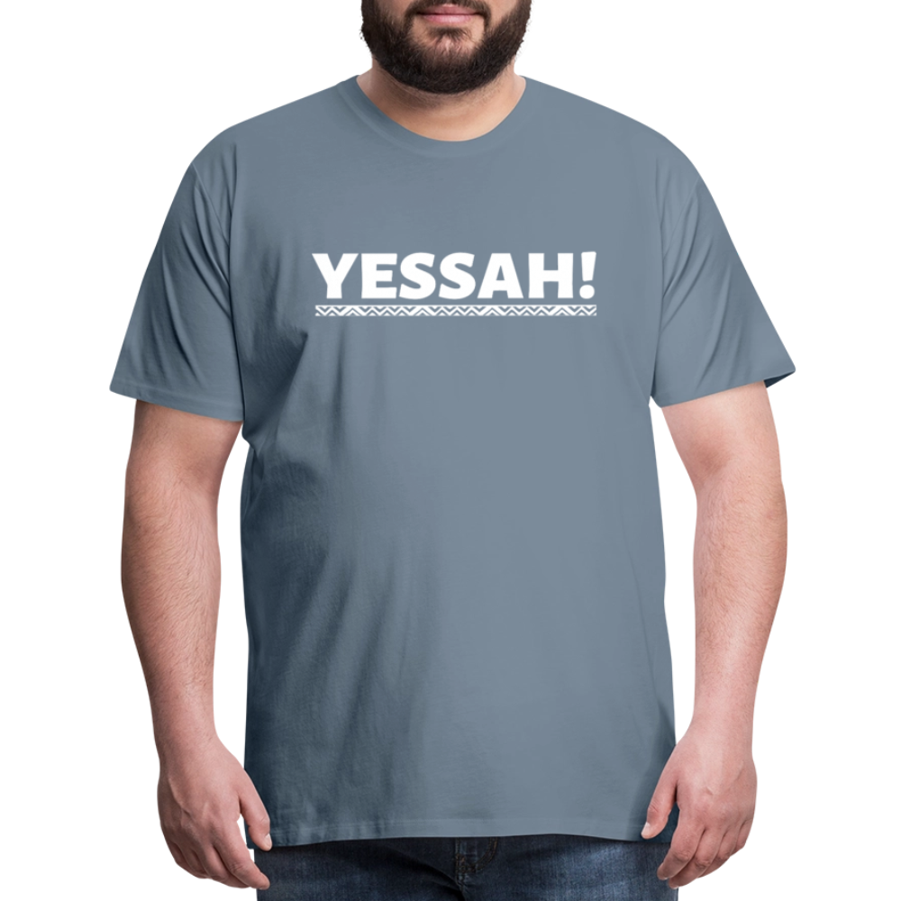 YESSAH TEE - steel blue