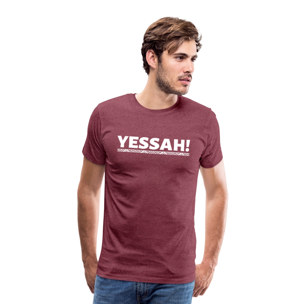YESSAH TEE - heather burgundy