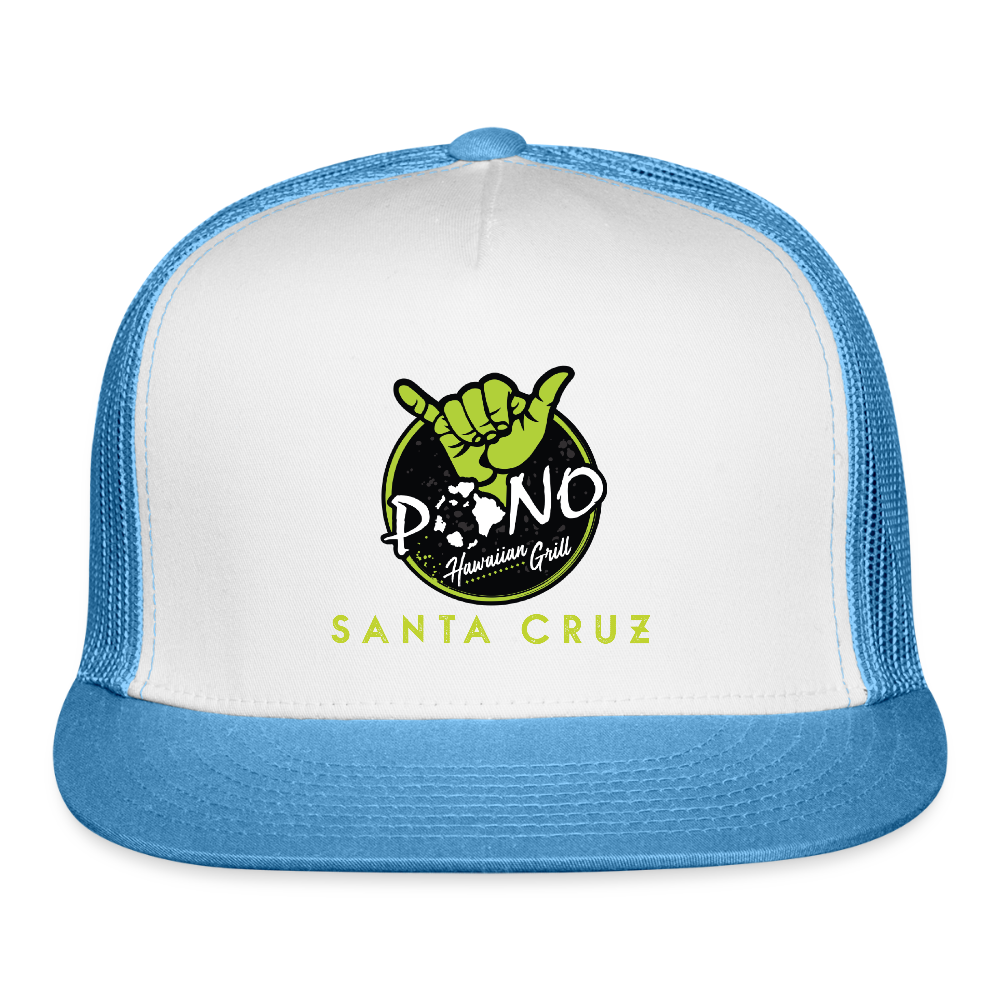 Pono Hawaiian Grill Shop Hat - white/blue