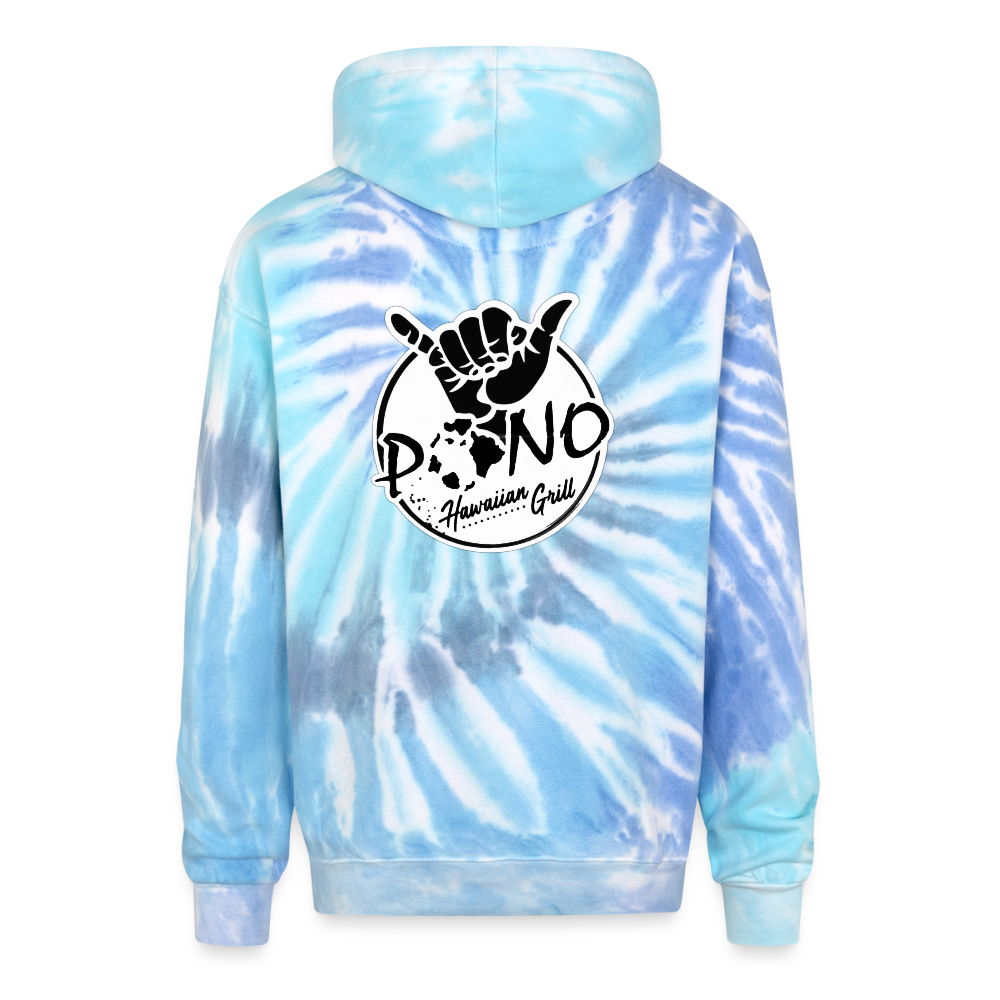 YESSAH TIED EYE HOODIE - blue lagoon