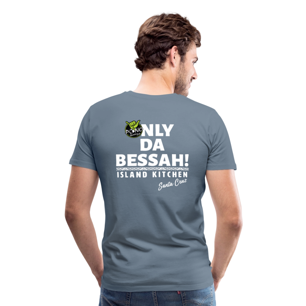 YESSAH TEE - steel blue