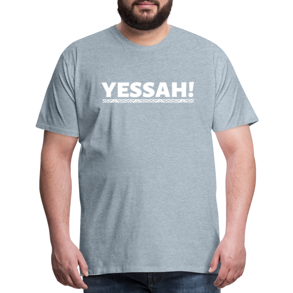 YESSAH TEE - heather ice blue