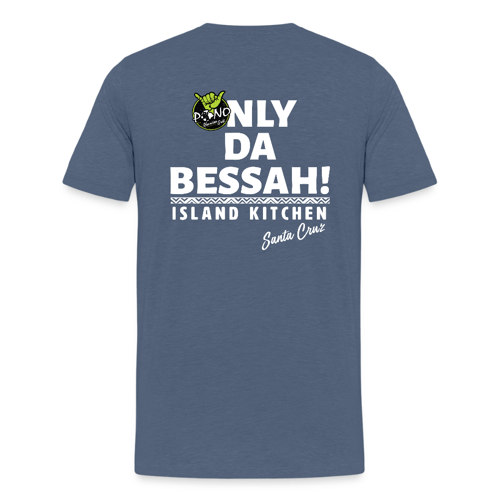YESSAH TEE - heather blue