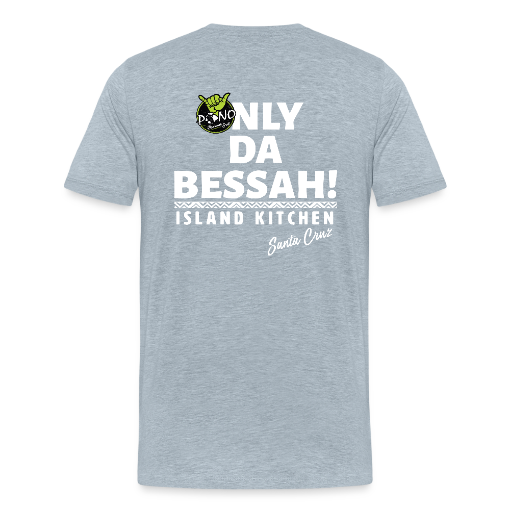 YESSAH TEE - heather ice blue