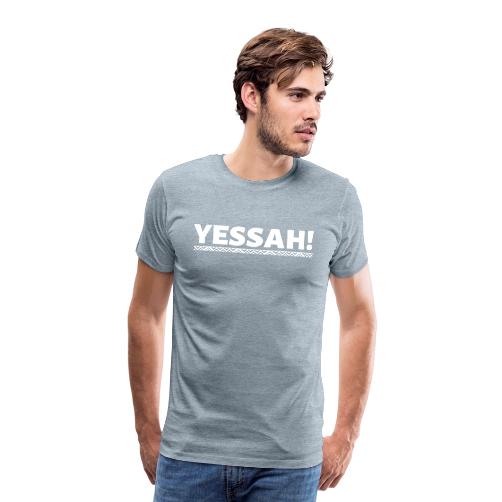 YESSAH TEE - heather ice blue