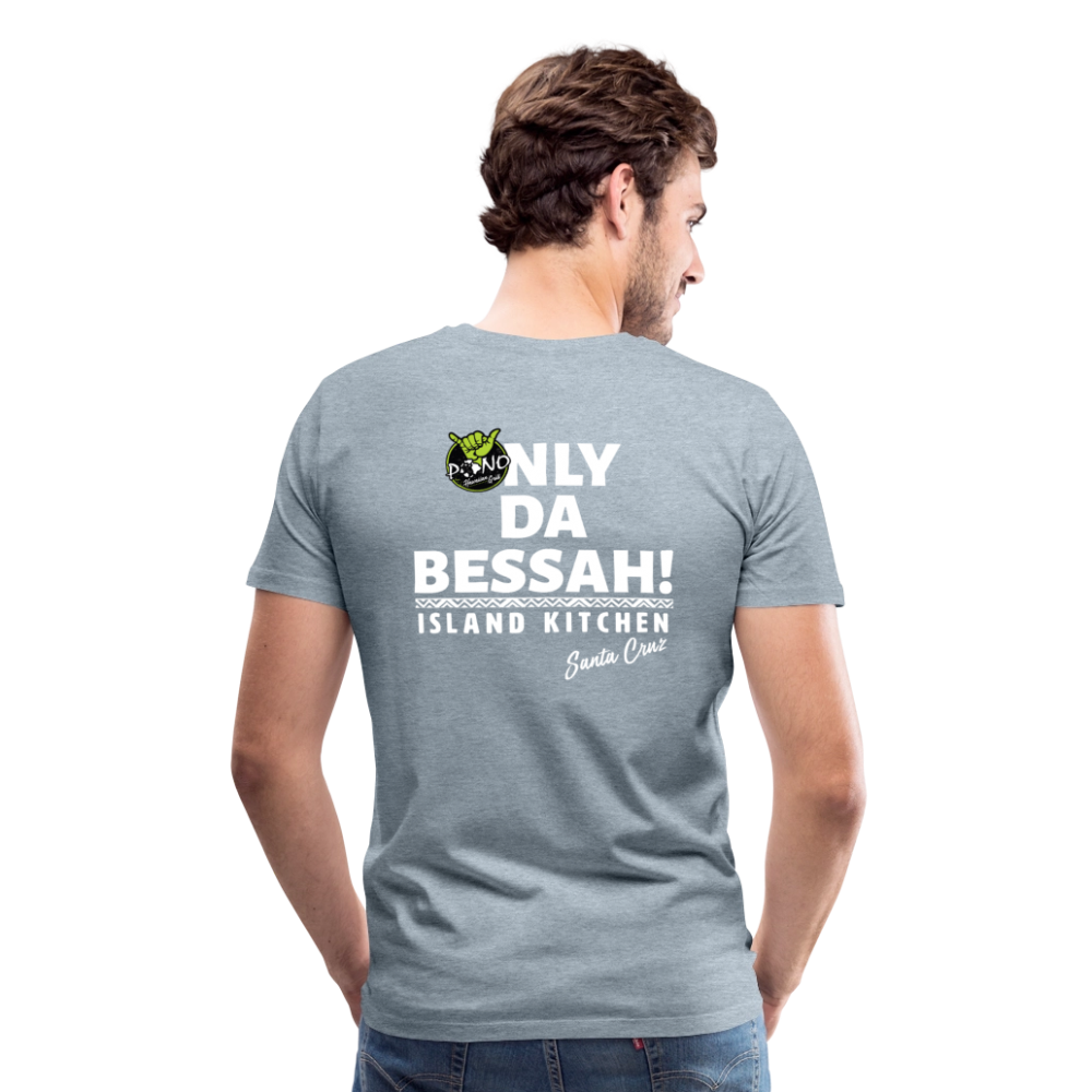 YESSAH TEE - heather ice blue