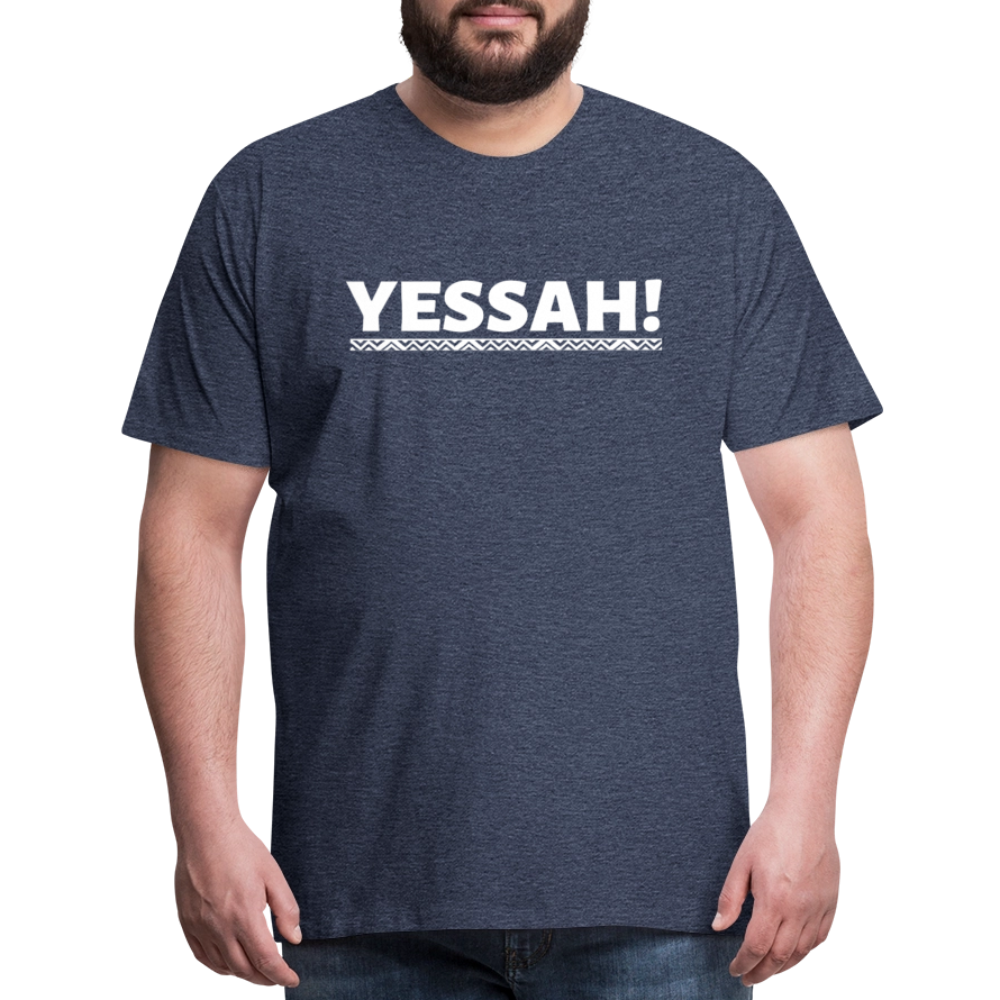 YESSAH TEE - heather blue