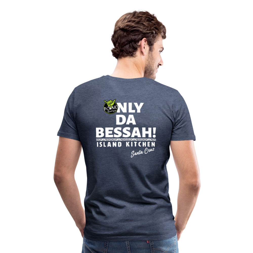 YESSAH TEE - heather blue