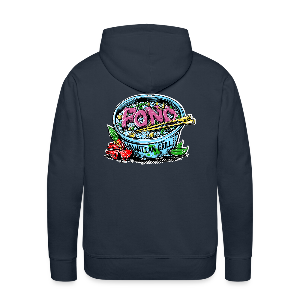 Da Poke Bowl Hoodie - by Shaun Logan - navy