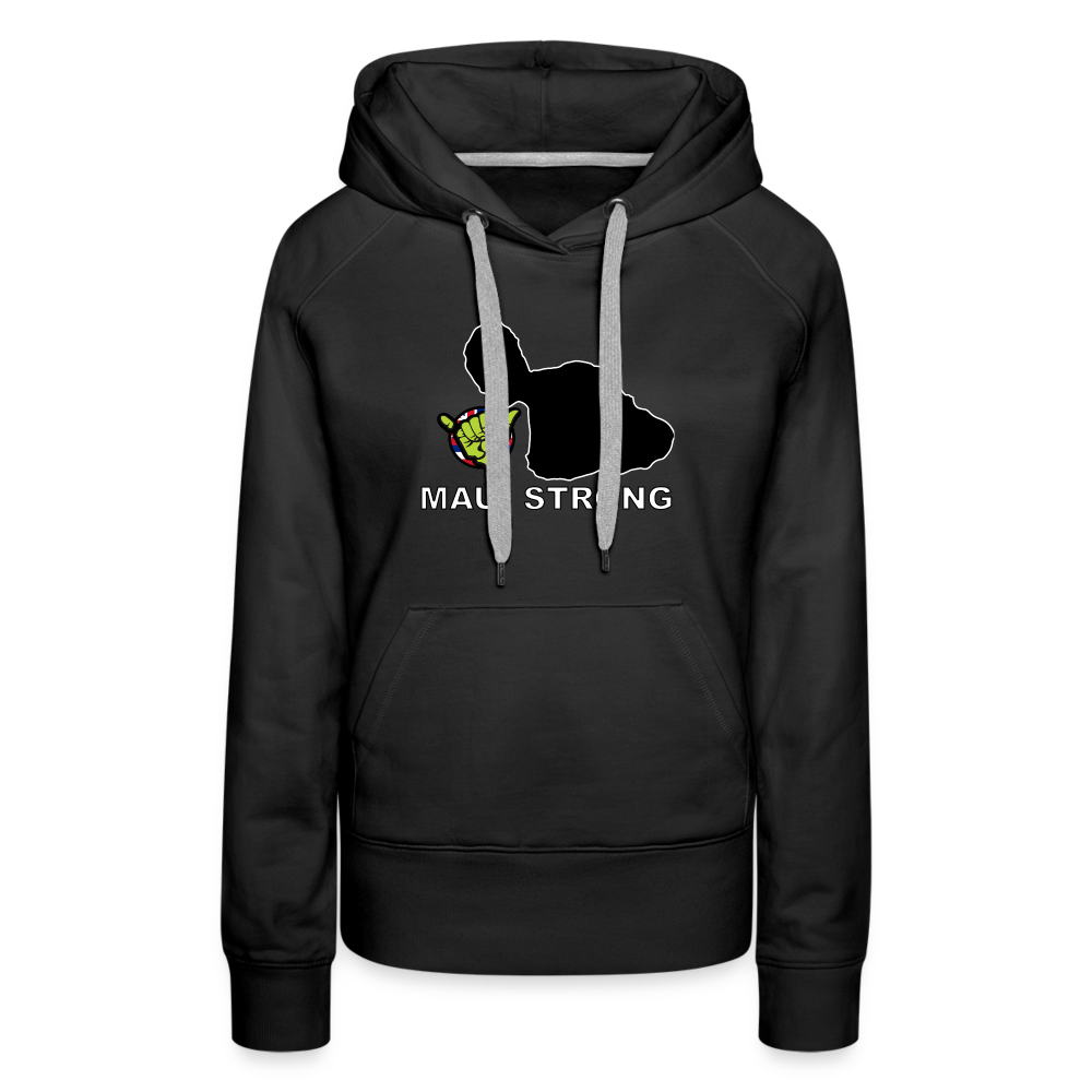 Maui Strong by Pono Hawaiian Grill Women’s Hoodie - black