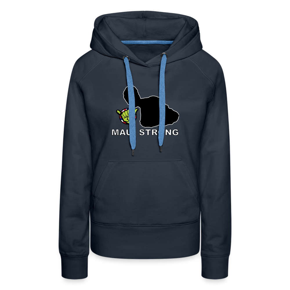 Maui Strong by Pono Hawaiian Grill Women’s Hoodie - navy